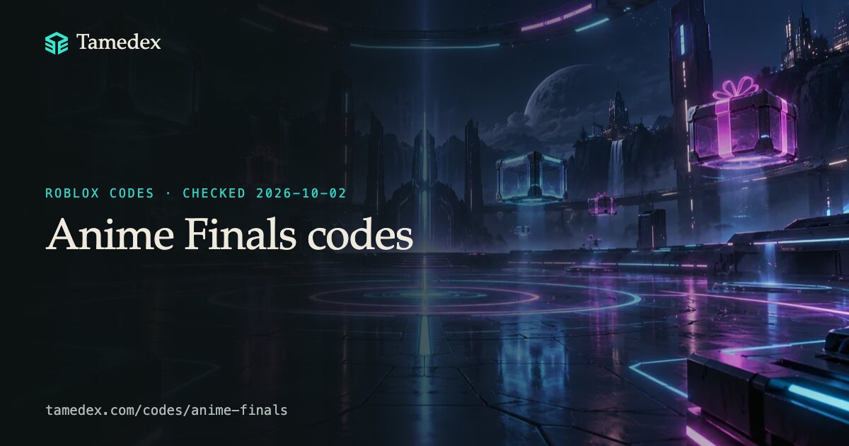 Anime Finals codes