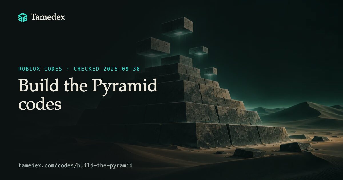 Build the Pyramid codes